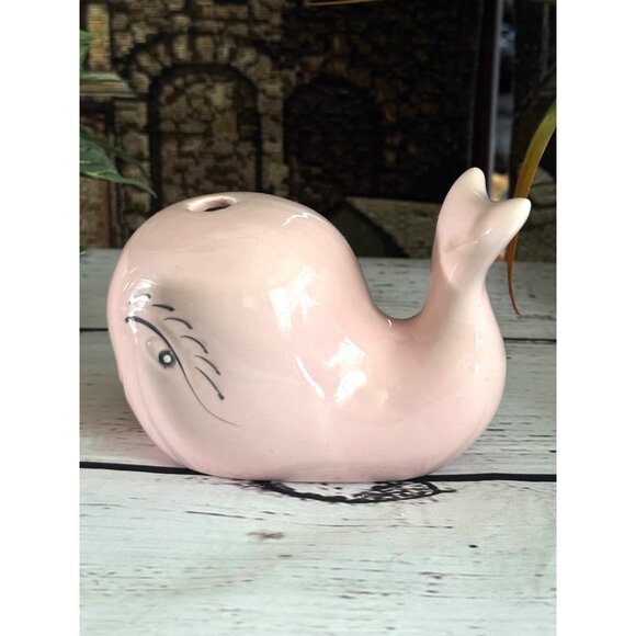 Vintage A. Georgewood Creation Ceramic Whale Figurine w/Glossy Glaze - Picture 6 of 9